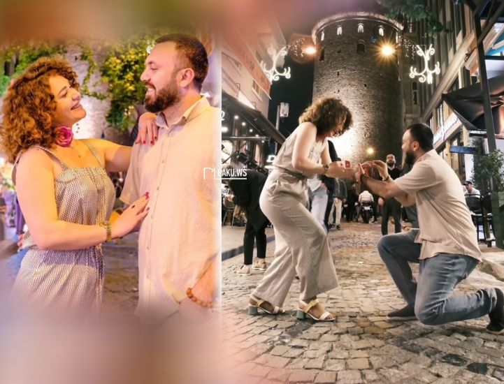 Azərbaycanlı meyxanaçı aparıcıya İstanbulda evlilik təklifi etdi
