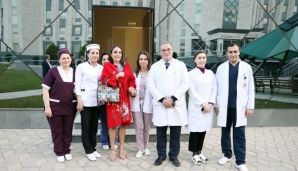 Leyla Əliyeva Onkologiya Mərkəzinin Uşaq Klinikasında -     FOTOLAR — foto 1