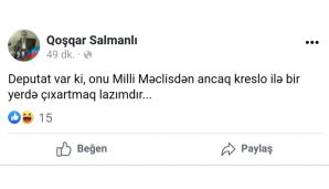 Milli Məclisin buraxılması xəbərinə maraqlı şərhlər -     "Deputatlar üçün əsl "Black Friday" oldu" — foto 6