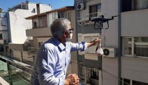 Koronavirusa görə qurban ətini dronla payladı -     FOTO — foto 1