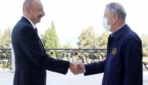 İlham Əliyev Türkiyənin Milli Müdafiə nazirinin başçılıq etdiyi nümayəndə heyətini qəbul etdi — foto 1