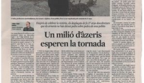 İspaniyanın “La Vanguardia” qəzeti ermənilərin Azərbaycan ərazilərində törətdikləri vandalizm aktlarından yazır — foto 2