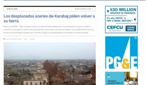 "Alianza Metropolitan News” azərbaycanlı köçkünlərin öz doğma yurdlarına qayıtmaq arzularından yazır — foto 2