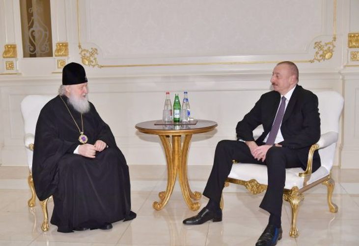 Bütün Rusiyanın Patriarxı Azərbaycan Prezidentini təbrik etdi