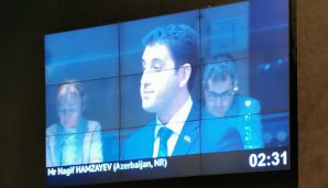 “Miqrant uşaqlara qarşı qanun pozuntuları dayandırılmalıdır!” -     AŞPA-da Naqif Həmzəyevdən ETİRAZ — foto 2