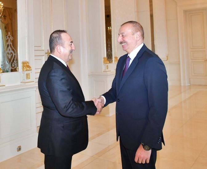 Prezident Türkiyə XİN başçısını qəbul etdi -       FOTOLAR