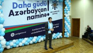 Gəncədə YAP tərəfindən irəli sürülən namizədlərin yekun görüşü keçirildi -     VİDEO — foto 1