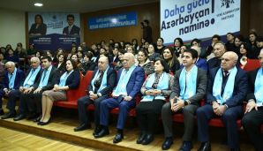 Gəncədə YAP tərəfindən irəli sürülən namizədlərin yekun görüşü keçirildi -     VİDEO — foto 5