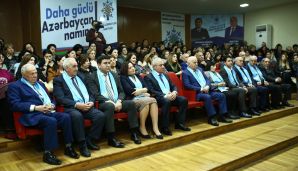 Gəncədə YAP tərəfindən irəli sürülən namizədlərin yekun görüşü keçirildi -     VİDEO — foto 7