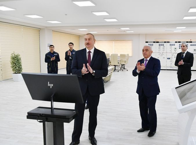 Prezident yarımstansiyanın açılışında iştirak etdi -       YENİLƏNDİ
