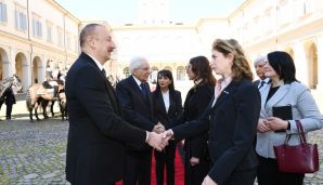 İlham Əliyevin Romada rəsmi yola salma mərasimi oldu -   FOTOLAR — foto 6