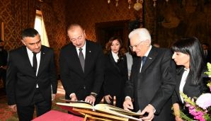 İlham Əliyevin Romada rəsmi yola salma mərasimi oldu -   FOTOLAR — foto 11