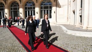 İlham Əliyevin Romada rəsmi yola salma mərasimi oldu -   FOTOLAR — foto 4