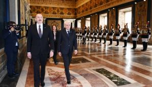 İlham Əliyevin Romada rəsmi yola salma mərasimi oldu -   FOTOLAR — foto 7