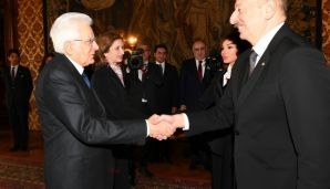 İlham Əliyevin Romada rəsmi yola salma mərasimi oldu -   FOTOLAR — foto 13