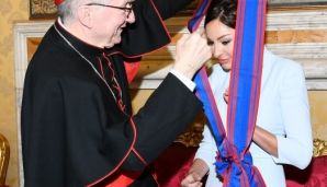 Mehriban Əliyeva Papa Cəngavər Ordeninin ən ali dərəcəsinə layiq görüldü -     FOTOLAR — foto 2