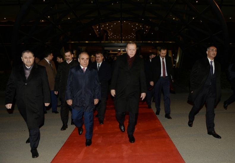 Ərdoğanın Azərbaycana səfəri başa çatdı -     FOTO