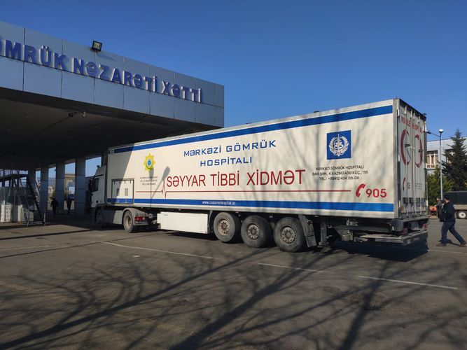 Sərhəddə mobil səyyar hospital xidmətə başladı