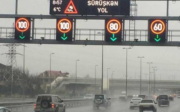 Sürət həddi endirildi