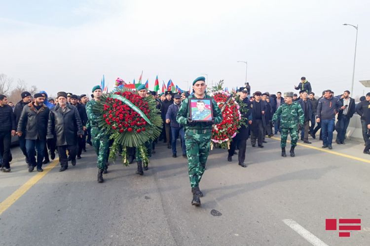 Azərbaycan hərbçisi dəfn edildi