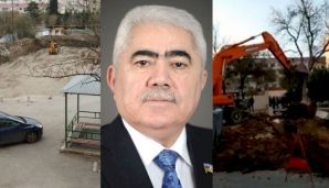 Ağalar Vəliyevin şirkəti ilə sakinlər arasında qarşıdurma – Yaşıllıqlar məhv edilir -     VİDEO — foto 1