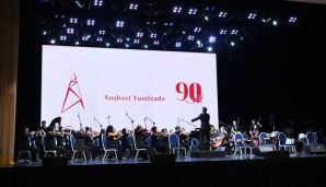 Prezident və xanımı Xoşbəxt Yusifzadənin yubileyi münasibətilə keçirilən mərasimdə iştirak etdi -   FOTO - YENİLƏNDİ — foto 7