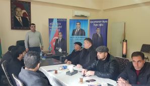 Ağsuda Ayaz Qocamanovun seçki qərargahı fəaliyyətə başladı -   FOTOLAR — foto 1