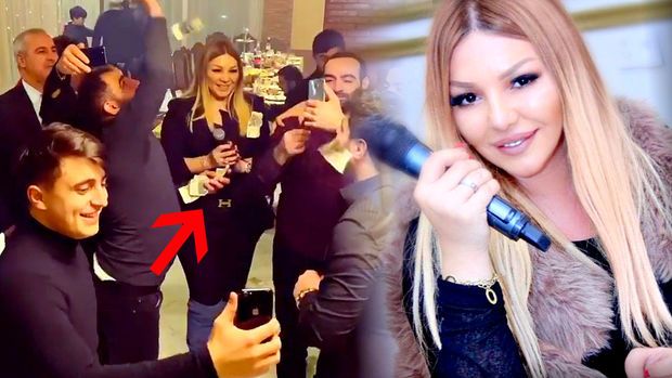 Azərbaycanlı müğənni pul yağışına tutuldu-     VİDEO
