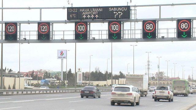 Bəzi yollarda sürət həddi endirildi