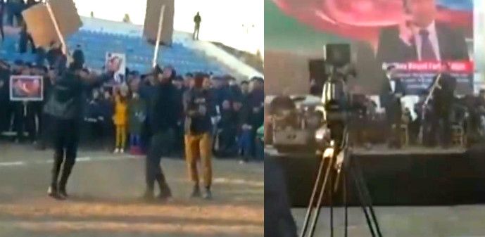 Rəşad Qəribovun görüşündə çalıb-oynadılar -     Sosial şəbəkədə lağa qoydular - VİDEO
