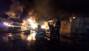 FHN Bakıdakı güclü yanğının görüntülərini yaydı -     FOTO — foto 4