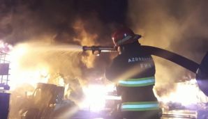 FHN Bakıdakı güclü yanğının görüntülərini yaydı -     FOTO — foto 6