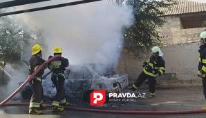Bakıda avtomobil külə döndü -       FOTO — foto 1
