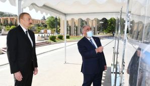 İlham Əliyev Bakıda yerüstü piyada keçidinin açılışında iştirak etdi -     FOTOSESSİYA — foto 2