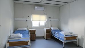 İlham Əliyevlə xanımı Gəncədə modul xəstəxananın açılışını etdi — foto 1