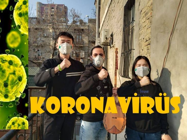 Bakıda müəllim koronavirusa klip çəkdi -       VİDEO