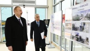 Prezident dairəvi yolun açılışında — foto 5