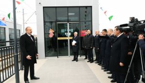 Prezident dairəvi yolun açılışında — foto 15