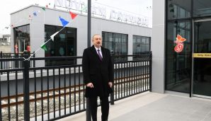 Prezident dairəvi yolun açılışında — foto 8