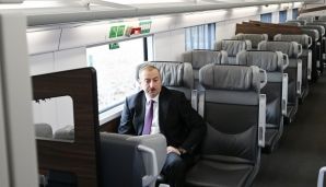 Prezident dairəvi yolun açılışında — foto 7