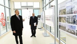Prezident dairəvi yolun açılışında — foto 3