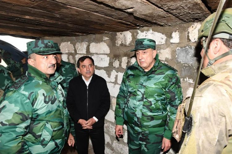 Məhərrəm Əliyev Elçin Quliyevlə Ermənistanla sərhəddə -   FOTOLAR