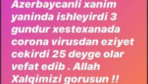 Rəqsanənin köməkçisi koronavirusdan öldü — foto 1