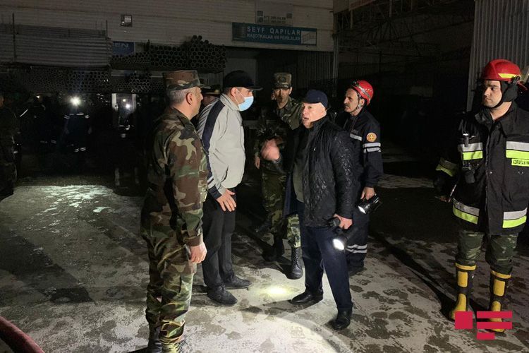 Kəmaləddin Heydərovun müavini yanğın yerində