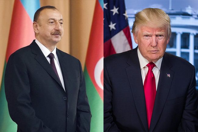 Tramp Əliyevi təbrik etdi