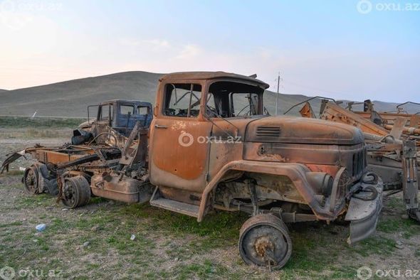 Düşmənin məhv edilmiş hərbi texnikaları -       FOTO