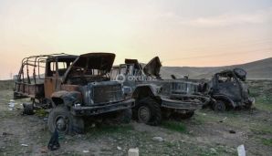Düşmənin məhv edilmiş hərbi texnikaları -       FOTO — foto 3