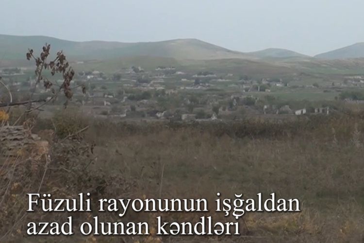 Müdafiə Nazirliyi Füzuli rayonunun işğaldan azad olunan kəndlərinin görüntüsünü yaydı -       VİDEO