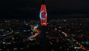 Çamlıca qülləsi Azərbaycan və Türkiyə bayraqları ilə işıqlandırıldı -       FOTO — foto 1