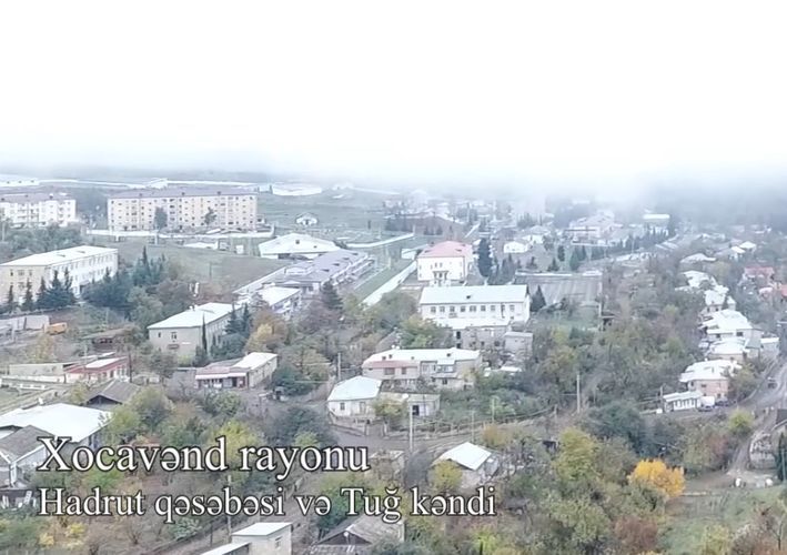 Hadrut qəsəbəsi və Tuğ kəndinin     GÖRÜNTÜSÜ